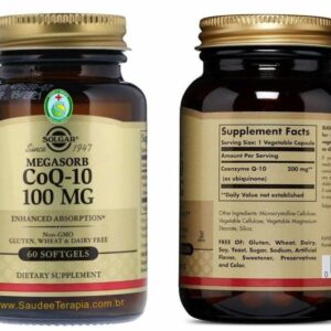 Coenzima Q10 (ubiquinona) 100 mg, 60 softgels