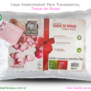 Capa Impermeável Para Travesseiros, Toque de Rosas