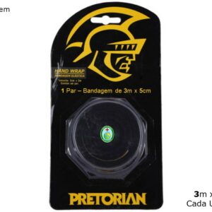 Bandagem Elástica de Algodão PRETORIAN – 3mx5cm – PRETA